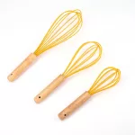 Cooking Kitchen Manual Cream Stirring Heat Resistant Silicone Whisk Mixer Egg Beater Frother Blender