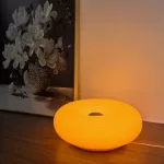 Bauhaus table lamp USB plug bedroom bedside lamp living room dining room decoration donut ambient light（Not glass）