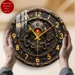 Tempered Glass Wall Clock Diving Helmet Octopus Pipe Clock Suitable For Wall Decor or Tabletop Display Anywhere