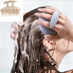 Silicone Scalp Hair Massage Brush Shampoo Massage Comb Bath Wash Hair Care Root Scalp Massager Shower Brush Salon Hair Tool