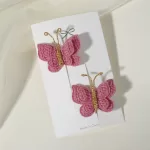 2PCS 2025 Cute Butterfly Hairpins Children Baby Girls Kids Hair Clips Barrettes Accessories Hairclip Headwear Headdress Ornament