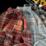 Brand Clothing Luxury Plaid Shirt Men Harajuku Korea Men's Daily Casual Work Long-sleeved Thick Shirt Autumn Winter Shirt Jacket