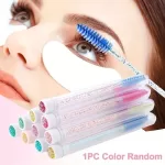 Portable Sparkling Eyelash Brushes In Tubes With Container Case Mascara Wand Reusable Eye Lash Brushes Makeup Tools