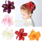 49MF Women Fabric Hair Clip Simulation Flower Hair Brooches Hairclip Headdress