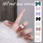 New 10PCS Nail Charm Parts Resin DIY Bow Accessories Supplies 3D Rhinestone Nail Art Decoration Manicure Tools