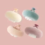 Donut Shaped Bath Ball Shower Sponge Suction Cup Bath Organizer PA Material Skin Friendly Exfoliator Compact Travel Bath Puff