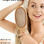 1PC Wood Comb Professional Healthy Paddle Cushion Hair Loss Massage Brush Hairbrush Comb Scalp Hair Care Healthy bamboo comb
