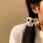 Funny Ghost Skull Hair Sticks Skeleton Hairpin Women Hairclip Headwear Accessories Hair Accessory