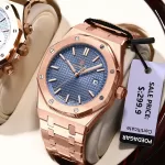 POEDAGAR Luxury Business Man Wristwatch Waterproof Luminous Date Men Watch Stainless Steel Fashion Quartz Watches For Men Reloj
