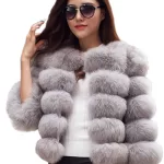 ZADORIN S-6XL Mink Coat Winter Black White Faux Fur Coat Woman Elegant Fluffy Faux Fur Jacket Top Short Fur Coats Woman Clothing